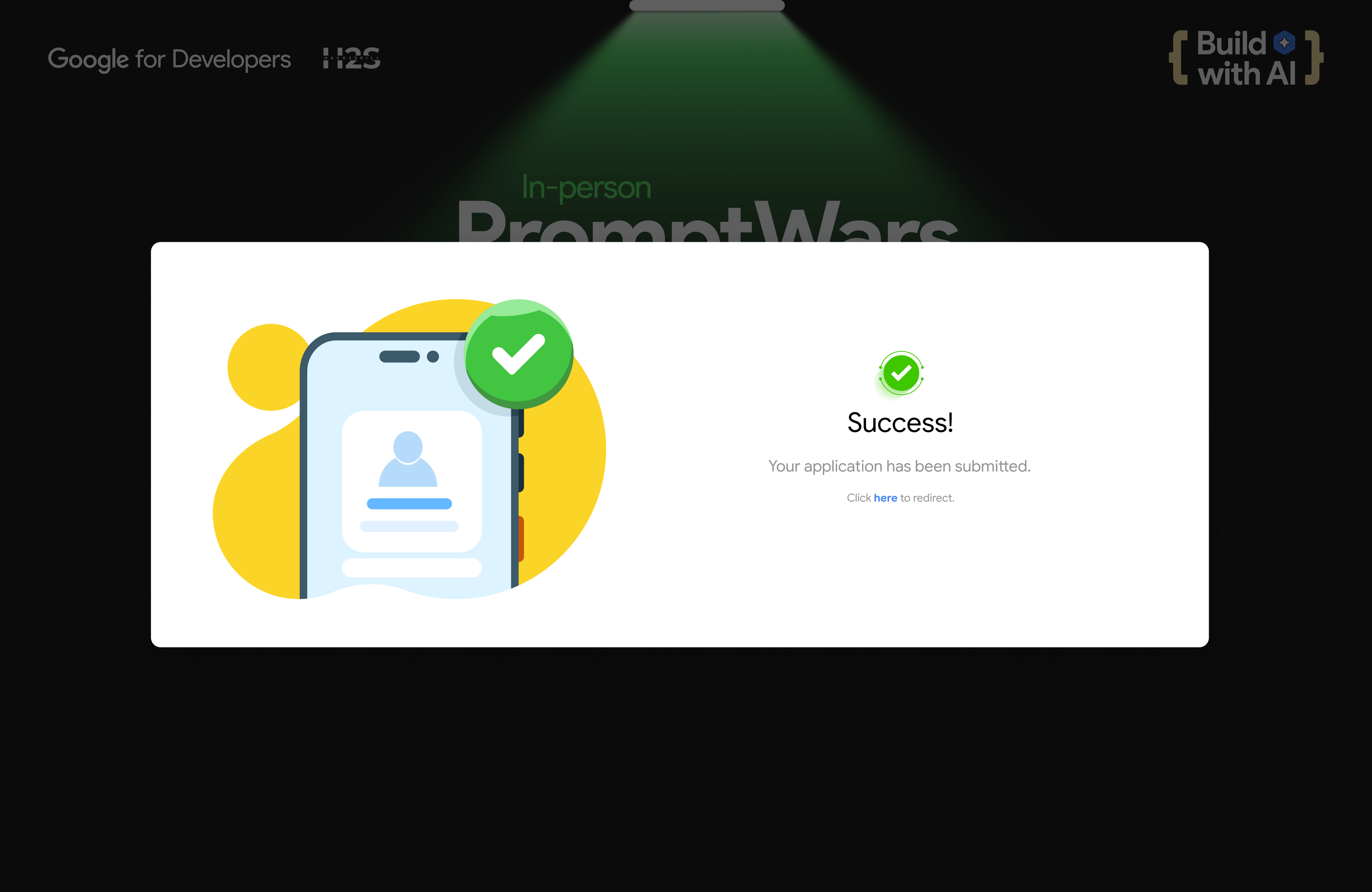 PromptWars Registered Desktop